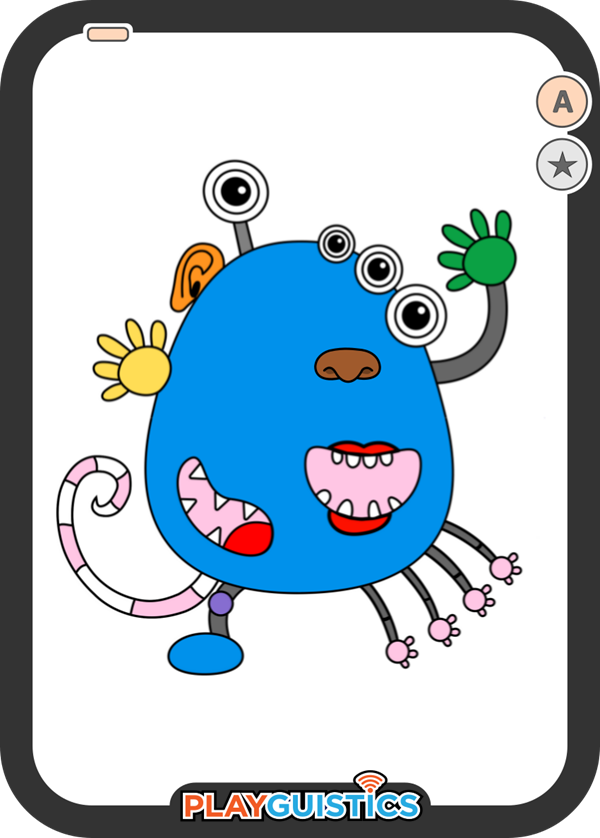 Body-Parts Monster Card Example