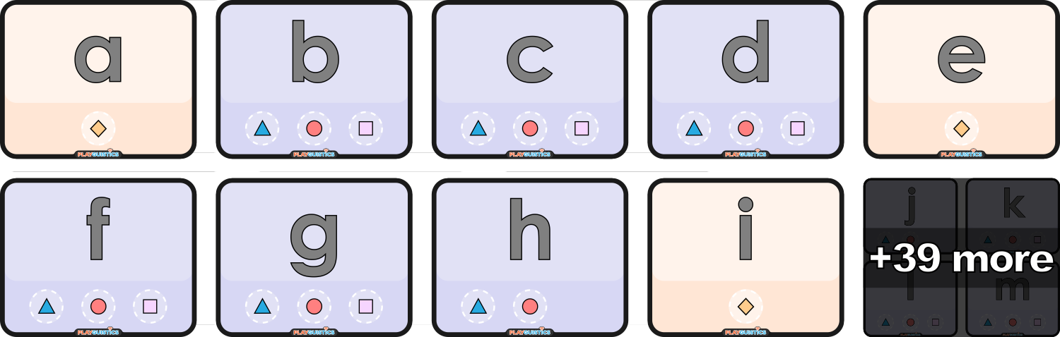 Alphabet Teaching Cards Preview