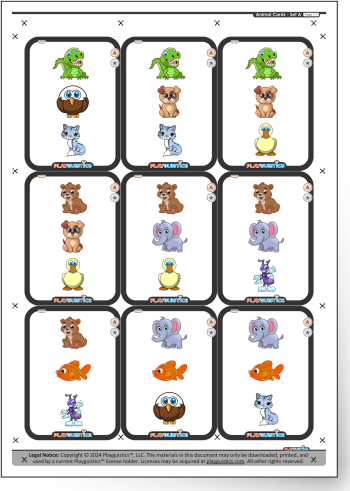 Animal Cards - Set A