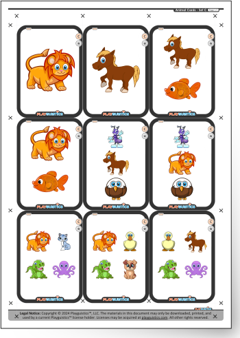 Animal Cards - Set C