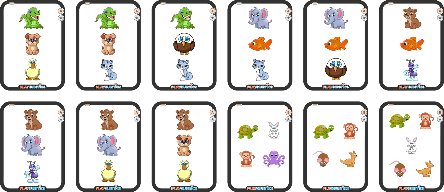 Animal Cards Preview