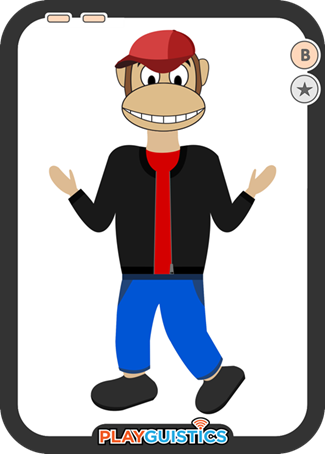 Clothing (Monkey) Card Example