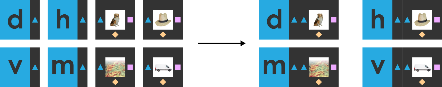 Phonics Tile Matching - Beginning Consonants Only