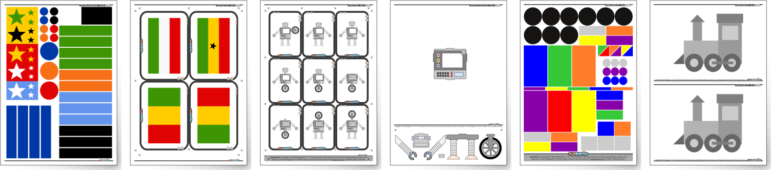 ESL Cut & Glue Kit Examples