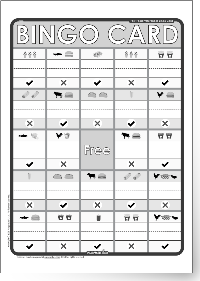 BINGO Card Example