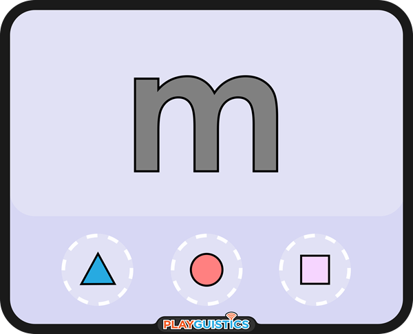 Letter 'M' Teaching Card