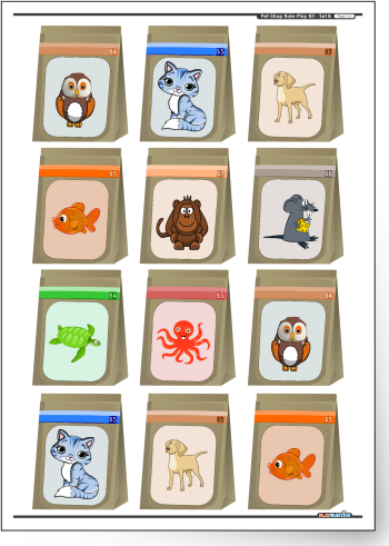 Petshop Role-Play Printable