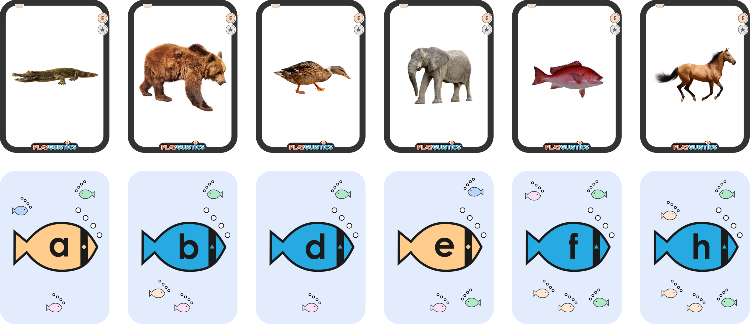 Phonics Fish Cards Preview