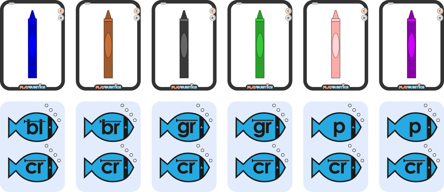Phonics Fish Cards Preview
