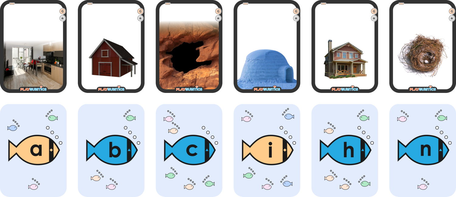 Phonics Fish Cards Preview