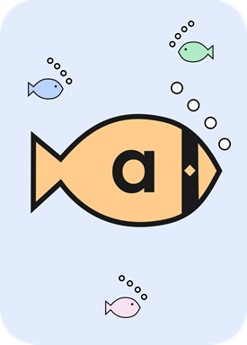 Phonics Fish Example Card