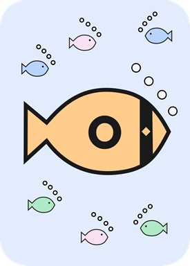 Phonics Fish Example Card