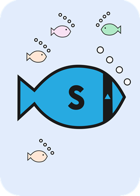 Phonics Fish Example Card