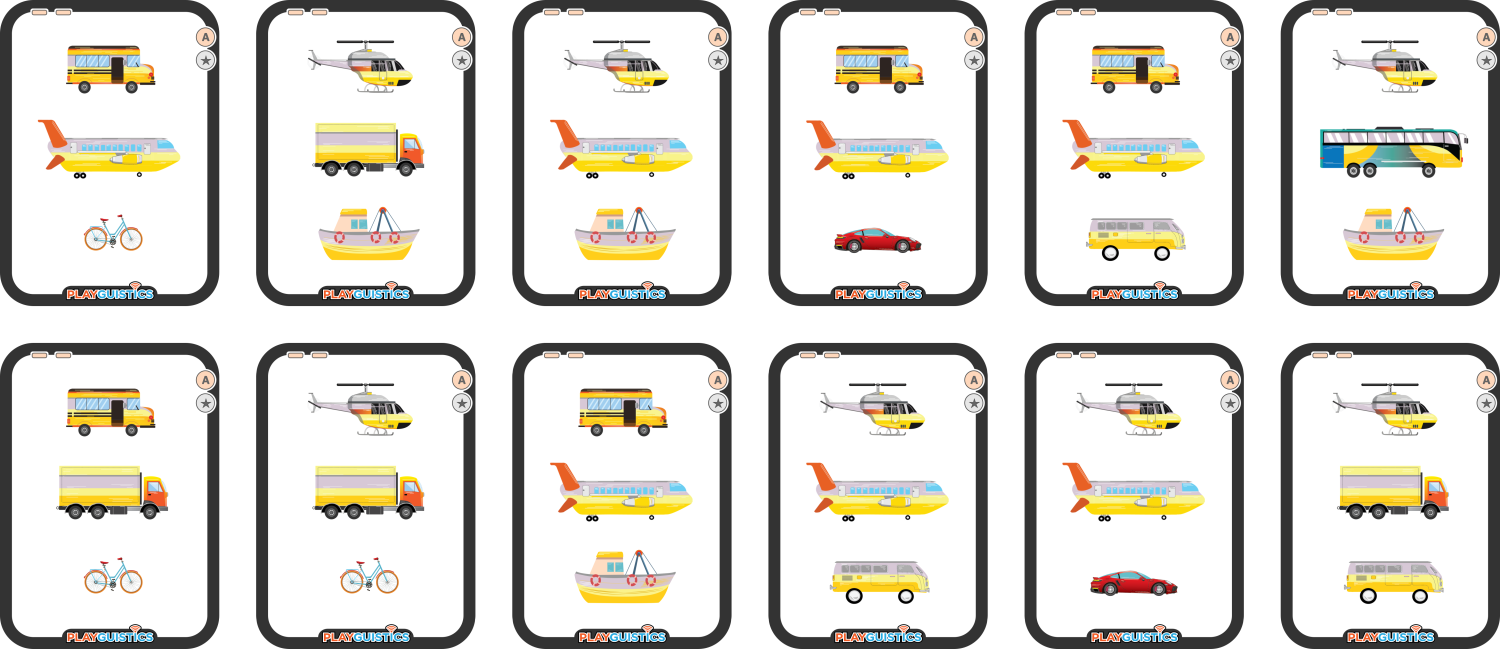 Vehicle Deduction Cards Preview