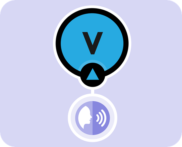 'v' Card Pronunciation Side