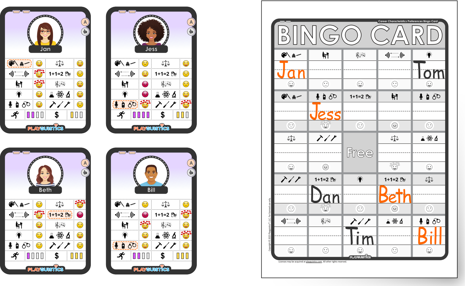 Completed BINGO Example