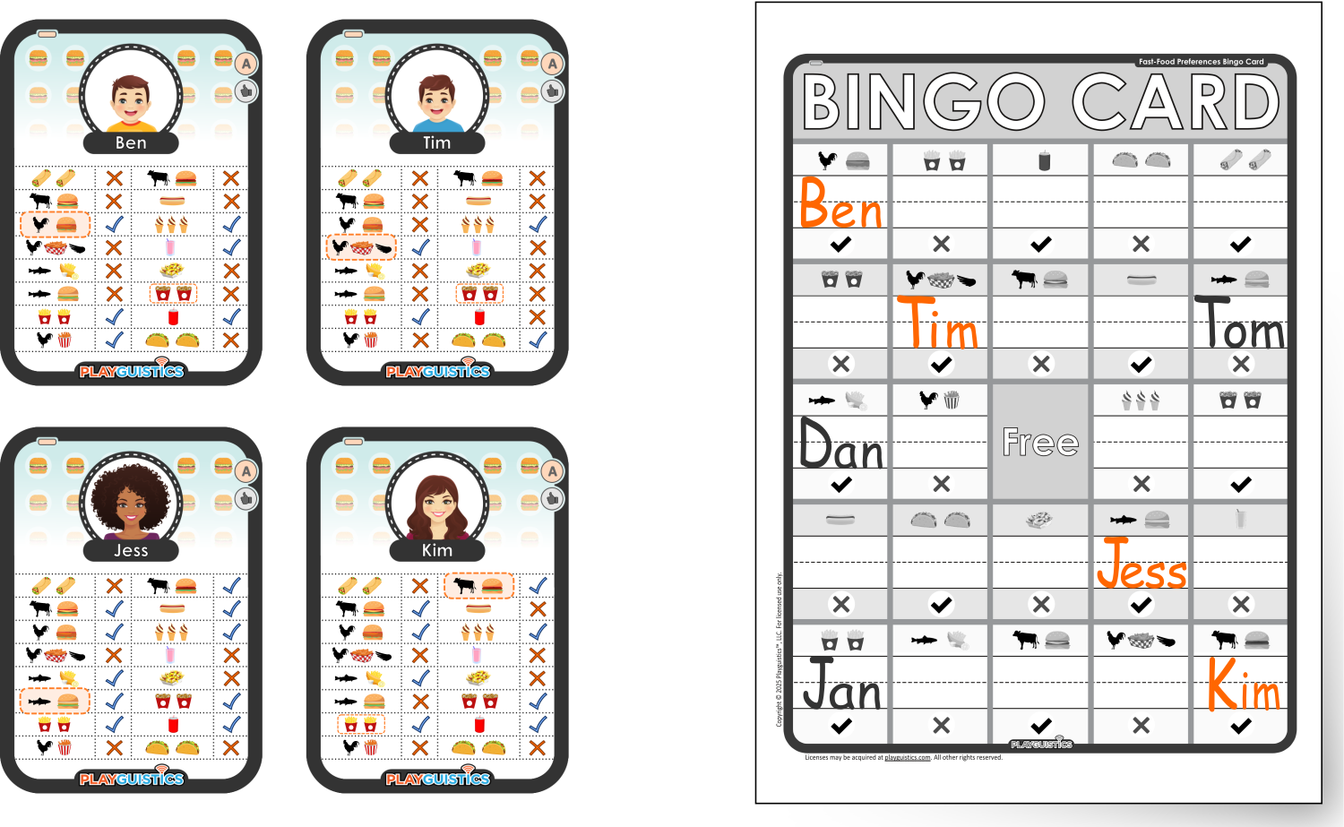 Completed BINGO Example