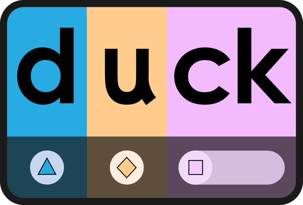 Card-front for 'duck'