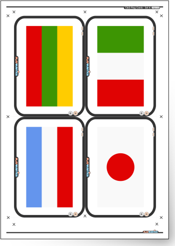 Flag Cards Printable Page