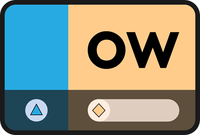 'ow' Short-o Card