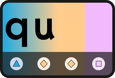 'qu' Phonics Rule Card