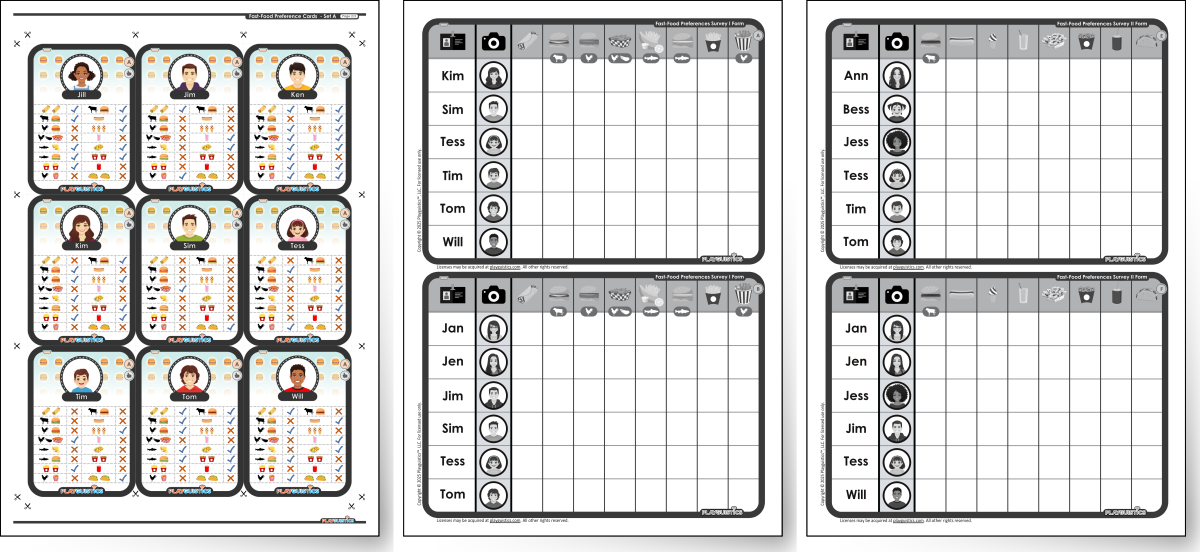 Activity: Fast-Food Survey (Character Cards Based)