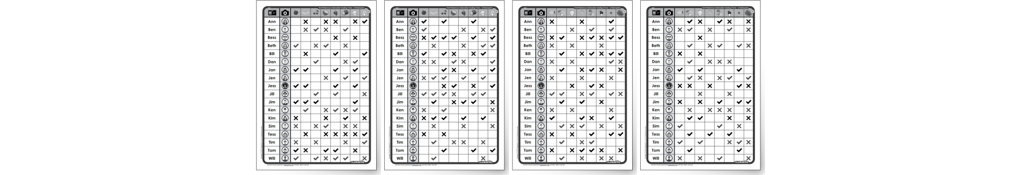 Survey Materials Preview - For 2 Participants
