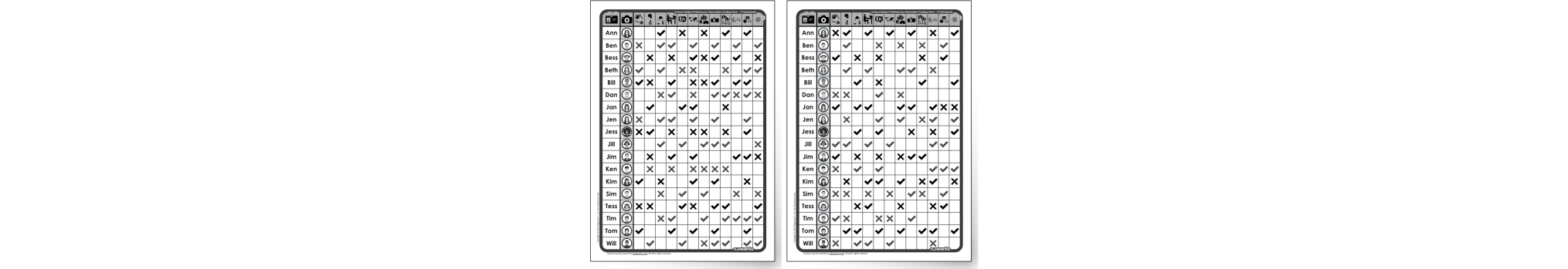 Survey Materials Preview - For 2 Participants