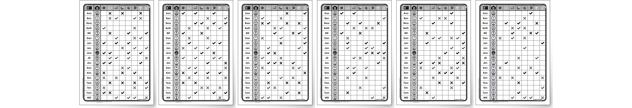 Survey Materials Preview - For 3-6 Participants