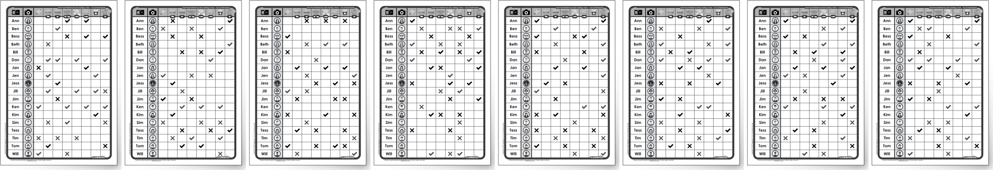 Survey Materials Preview - For 4-8 Participants