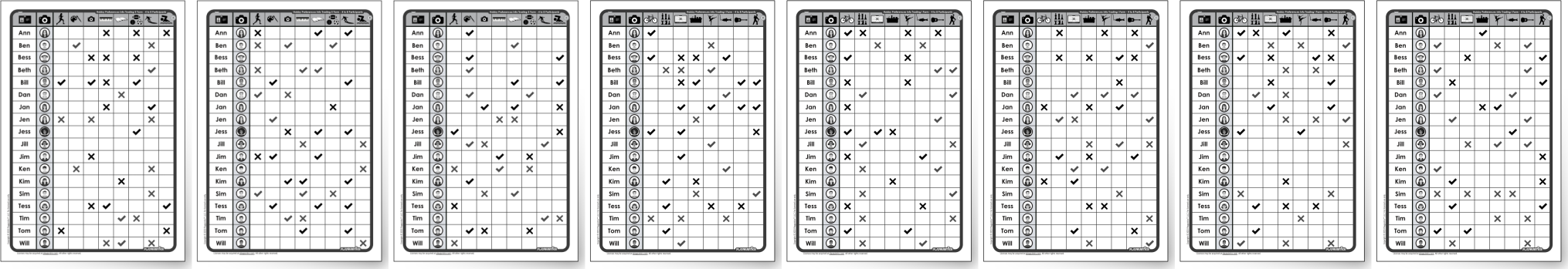 Survey Materials Preview - For 4-8 Participants