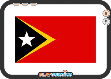 B7 - Flag Cards - East Timor