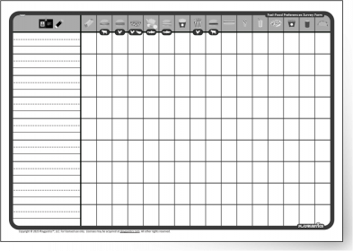 Survey Forms - Fast-Food - Name-Write-In